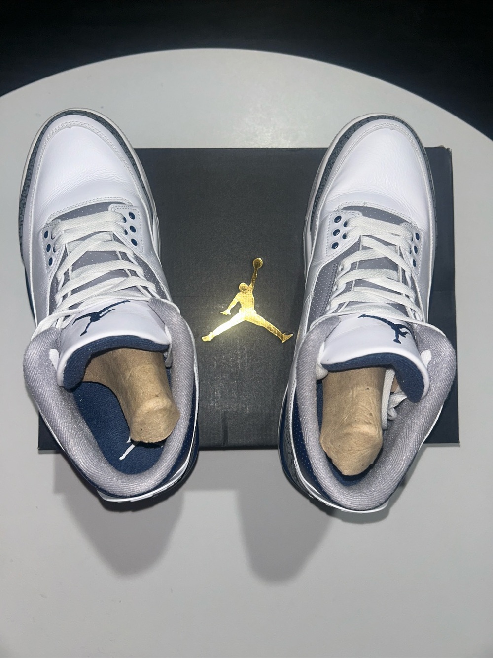 Jordan 3 Retro “Midnight Navy” Men’s Size 11.5 - Picture 6 of 9